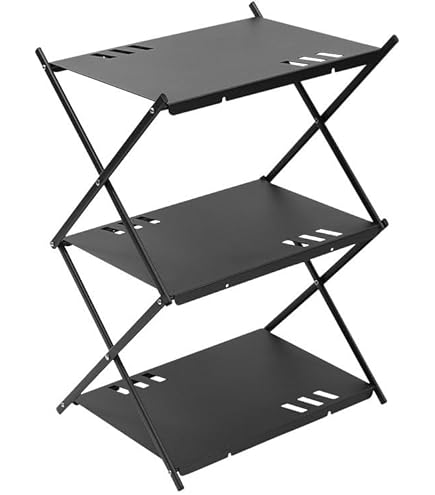 Amazon.co.jp: SLOWER 収納ラック 3段 横置き テーブル 2way